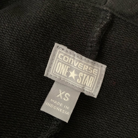 Black Zipper Sweatshirt Blazer XS - Picture 3 of 5